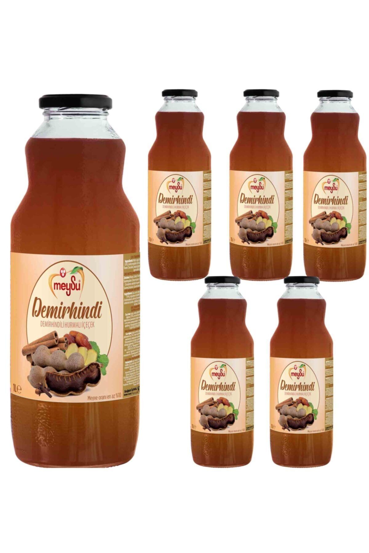 Meysu Demirhindi Şerbeti 1l 1koli 6lı Paket