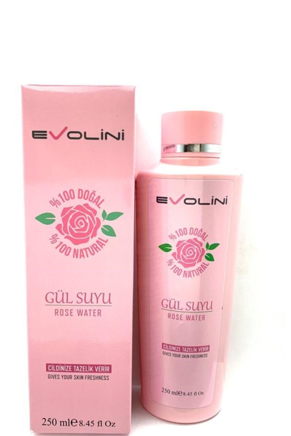 Evolini Evolını Tonik Etkili Onarıcı Cilt Sıkılaştırıcı Rose Water %100 Doğal 250 Ml Cilt Besleyici