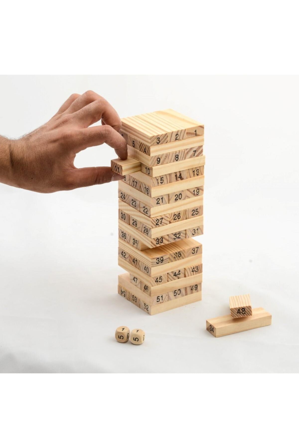 EFFE PAZARLAMA Jenga Ahşap Denge Oyunu 54 Parça