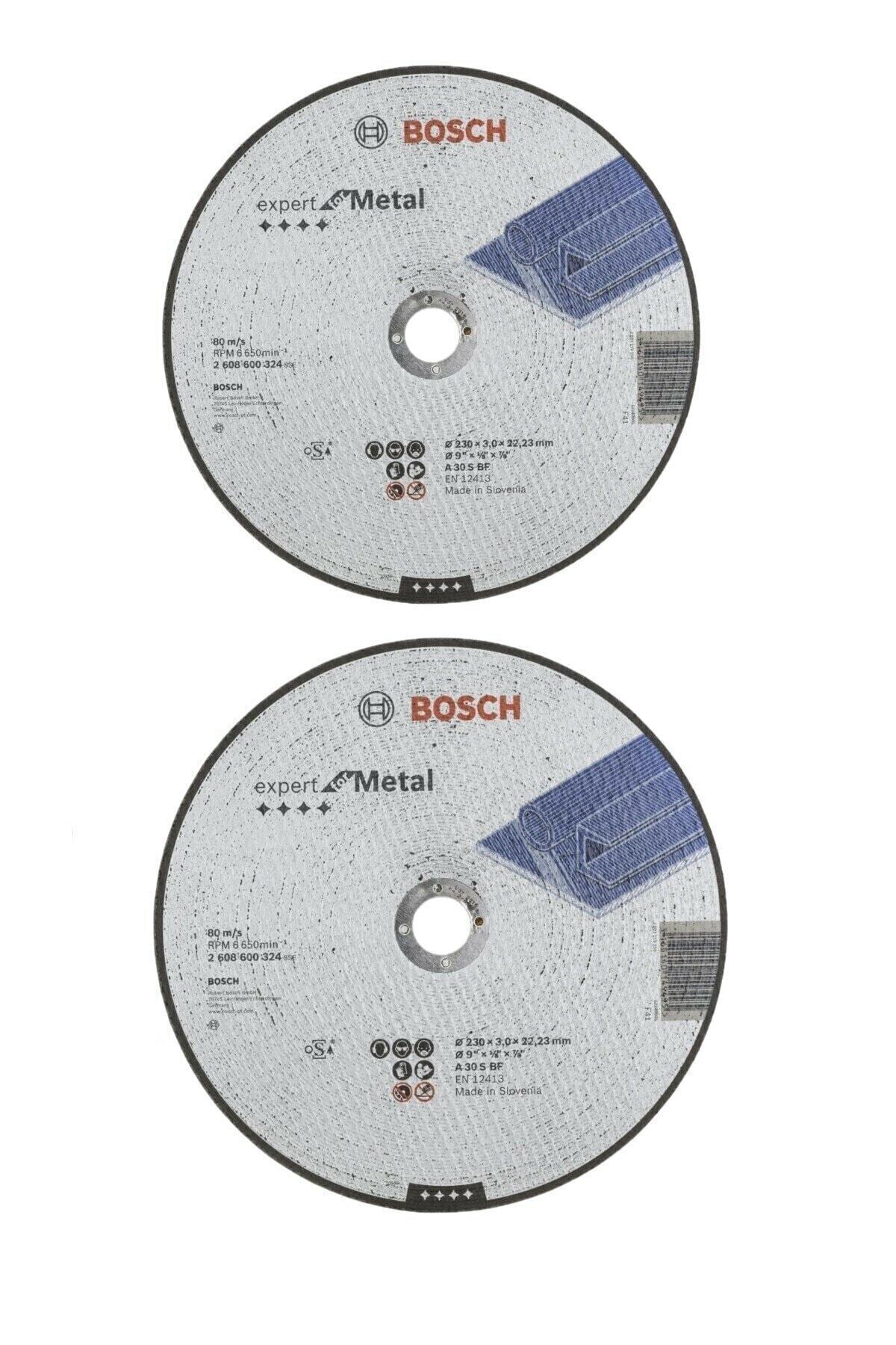Bosch 2 Adet Expert For Metal 180x3,0x22,23mm Düz Kesme Diski For Metal Kesici Disk 2 Adet