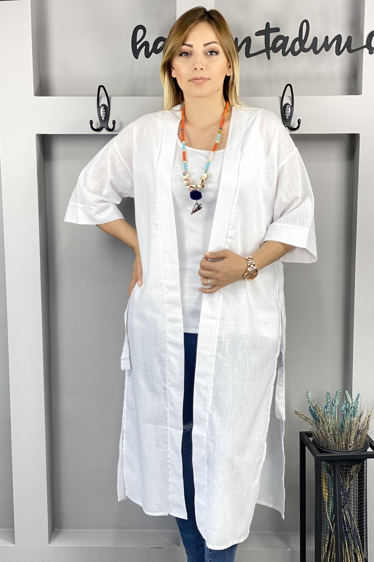 Chicbag Kadın Keten Kimono