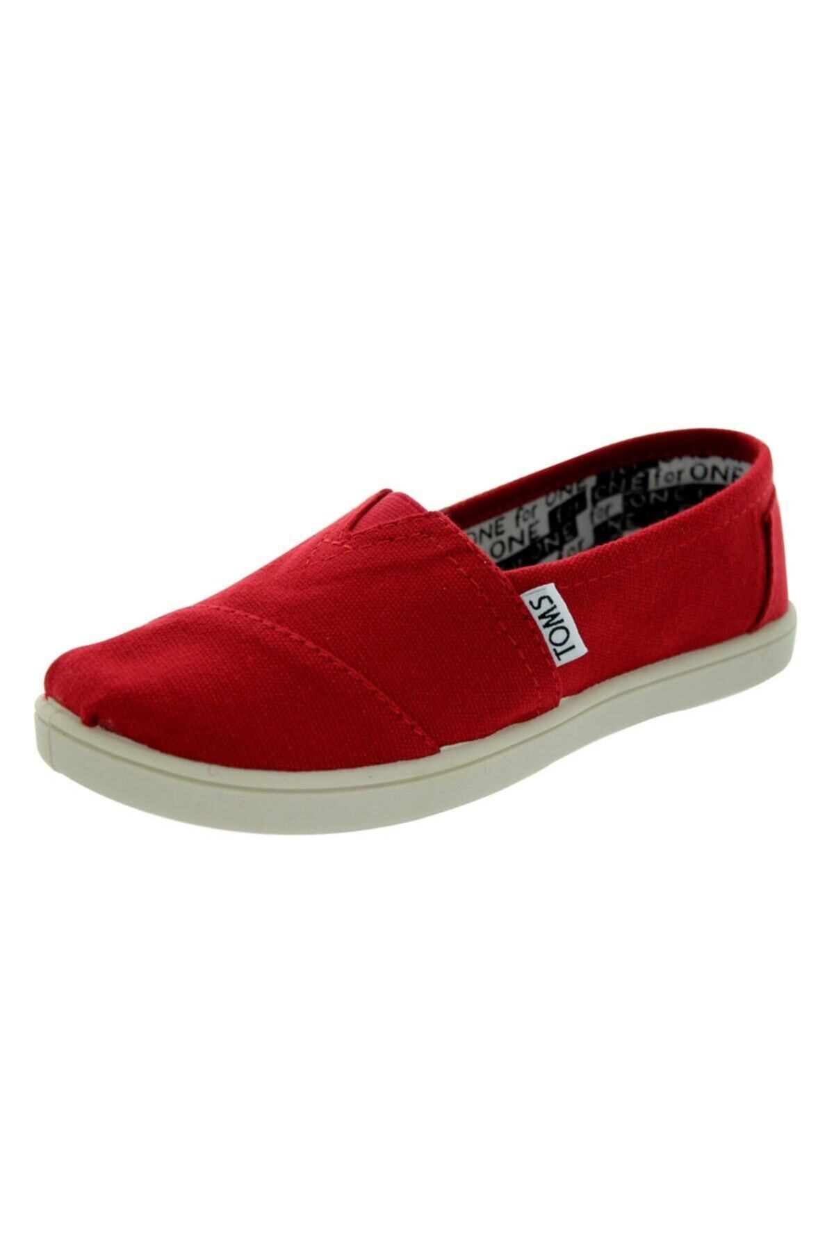 Toms Genç Kanvas Kırmızı Espadril 012001c13