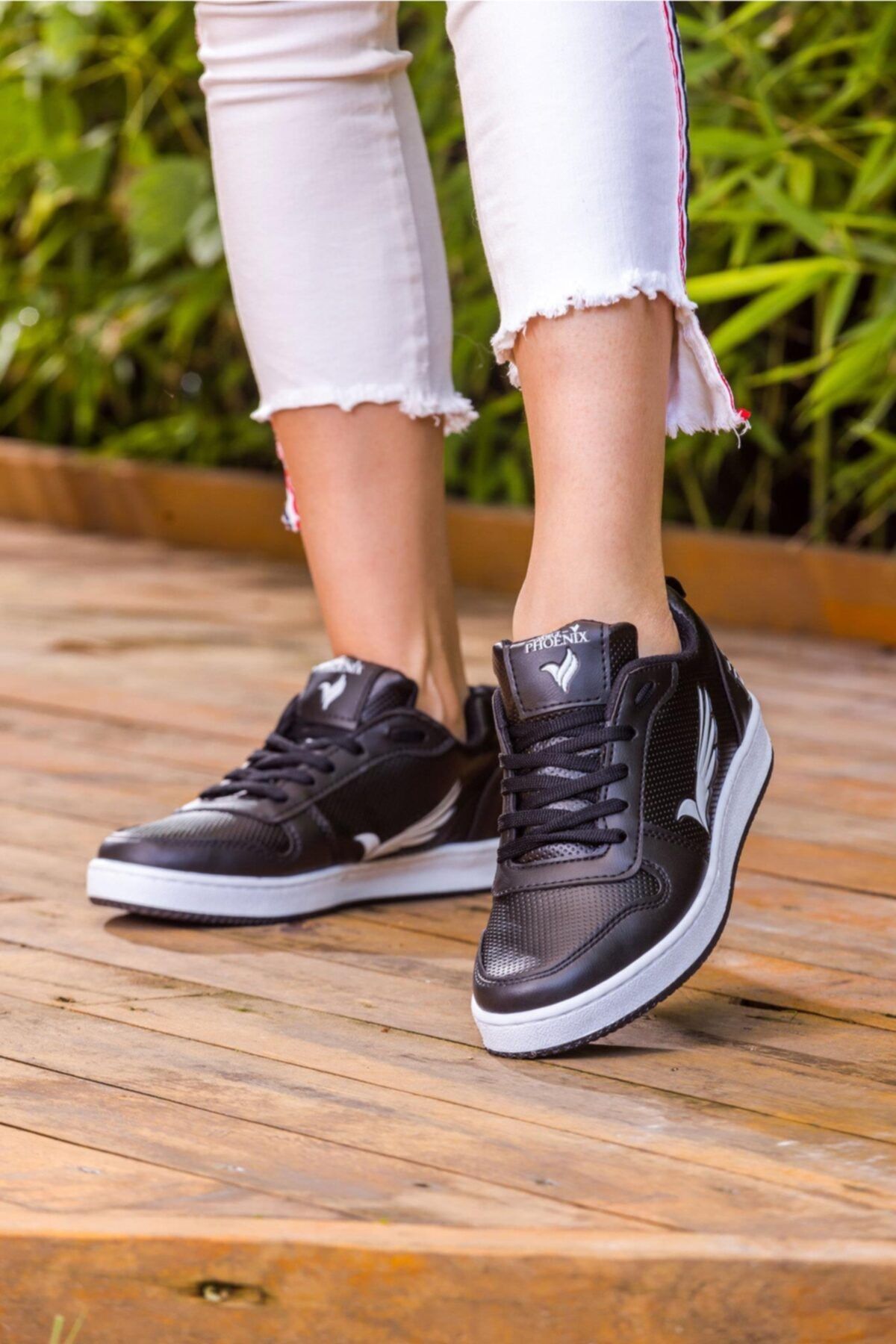 George Phoenix Retro Siyah Beyaz Unisex Sneaker