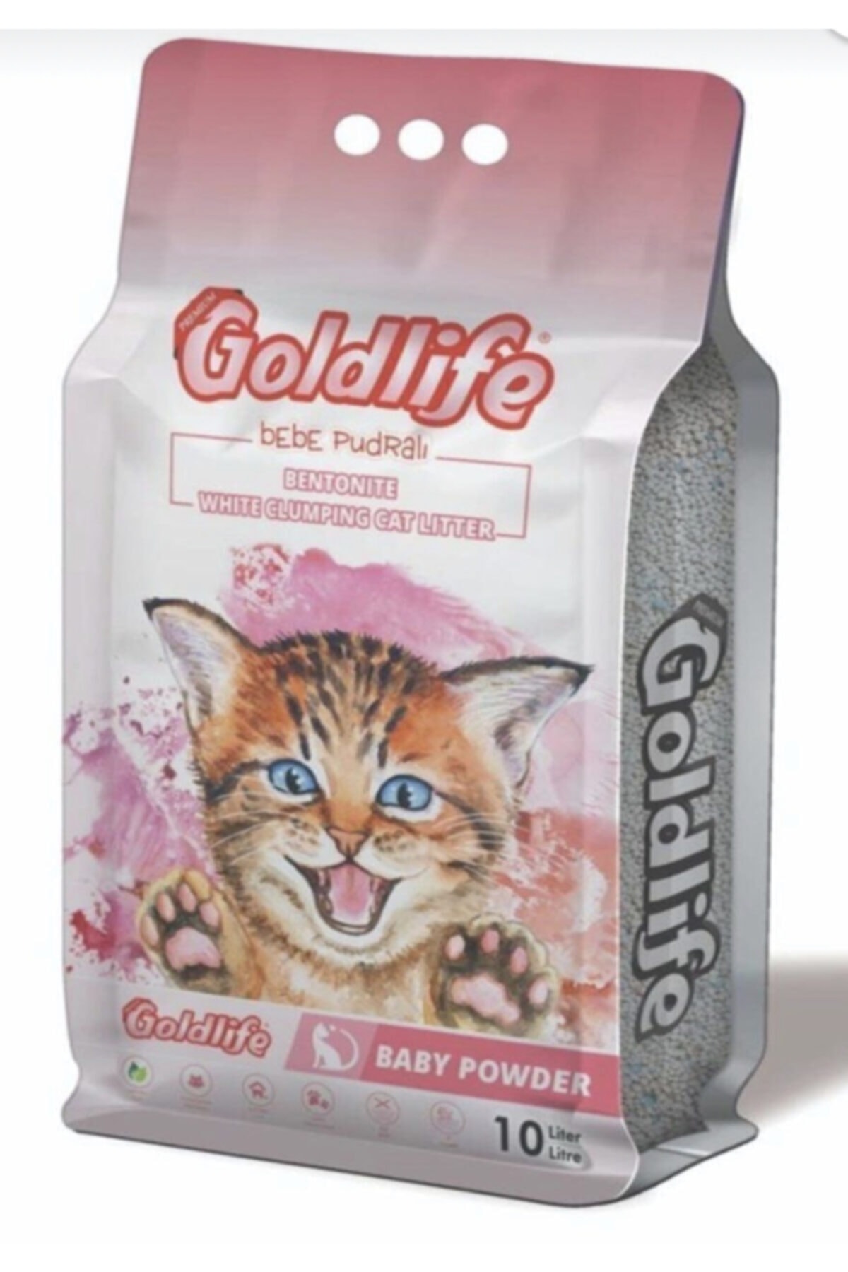 Goldlife Gold Life Kedi Kumu 10 Lt Bebek Pudralı Ince Taneli