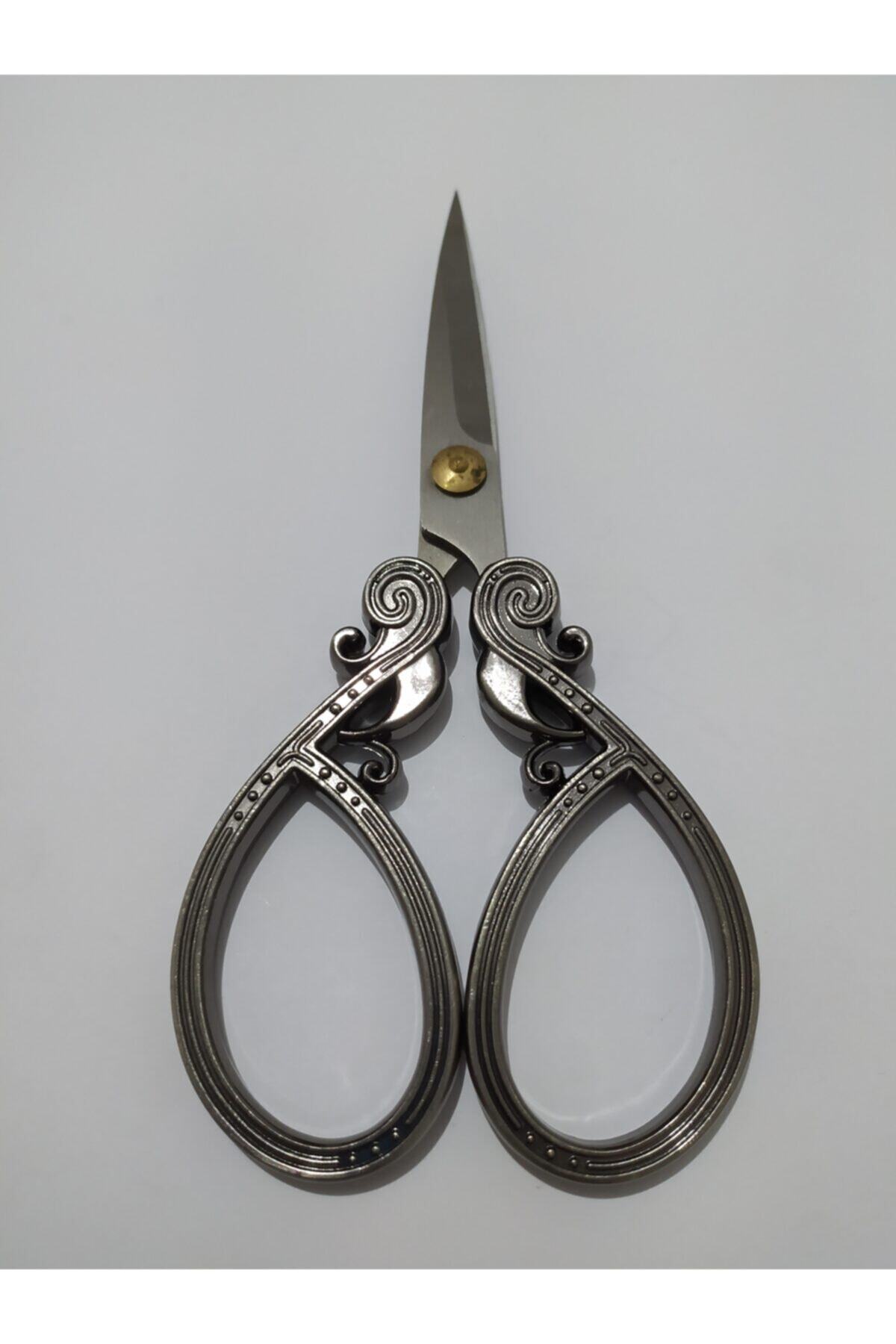 MİYA Vintage Makas No:b02 Antrasit 14 cm