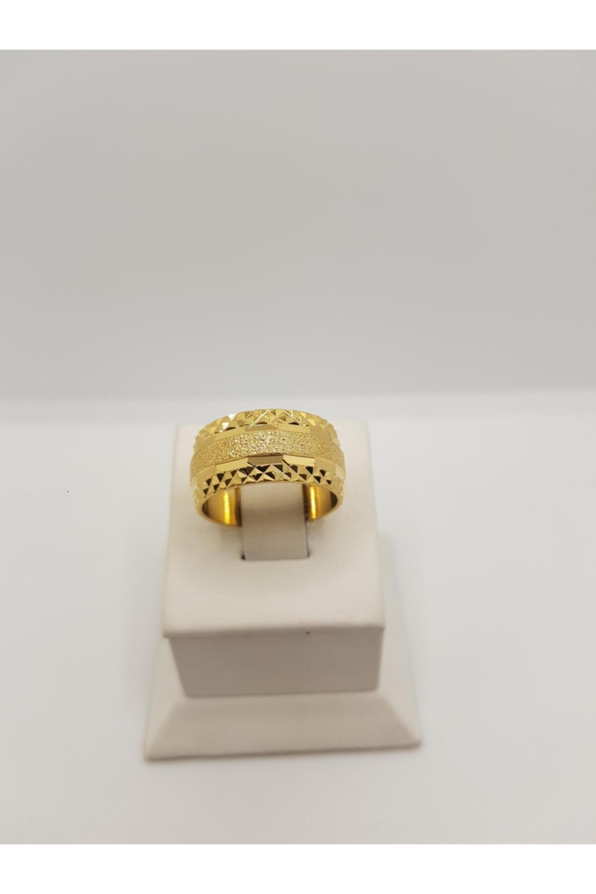 yılmaz gold 8 Mm 24 Ayar Altın Kaplama Tasarım Alyans