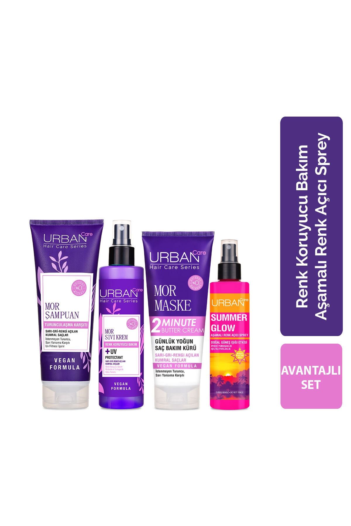 Urban Care Mor Seri & Renk Açıcı Sprey AVANTAJLI SET