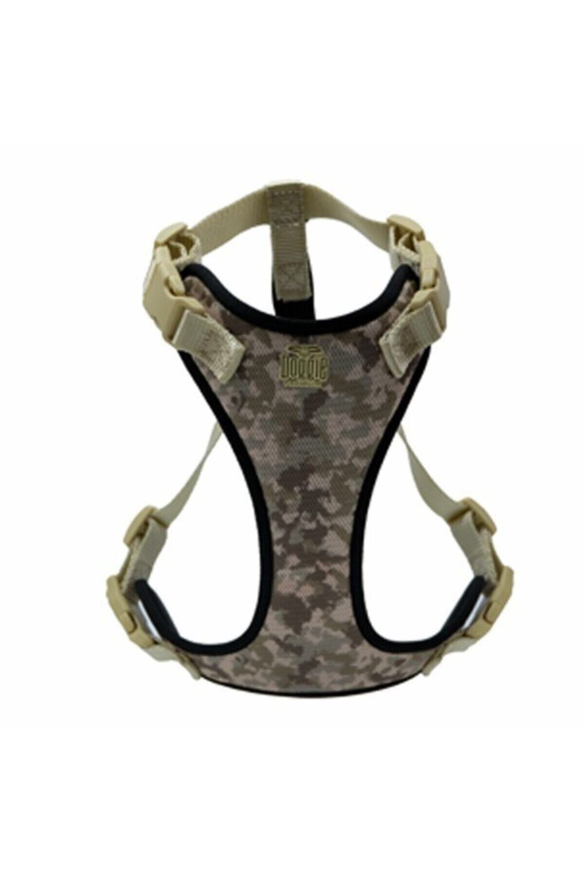 Doggie Havalı Dokuma Göğüs Tasması Xs Beden Kamuflaj 1,5x35-45 Cm