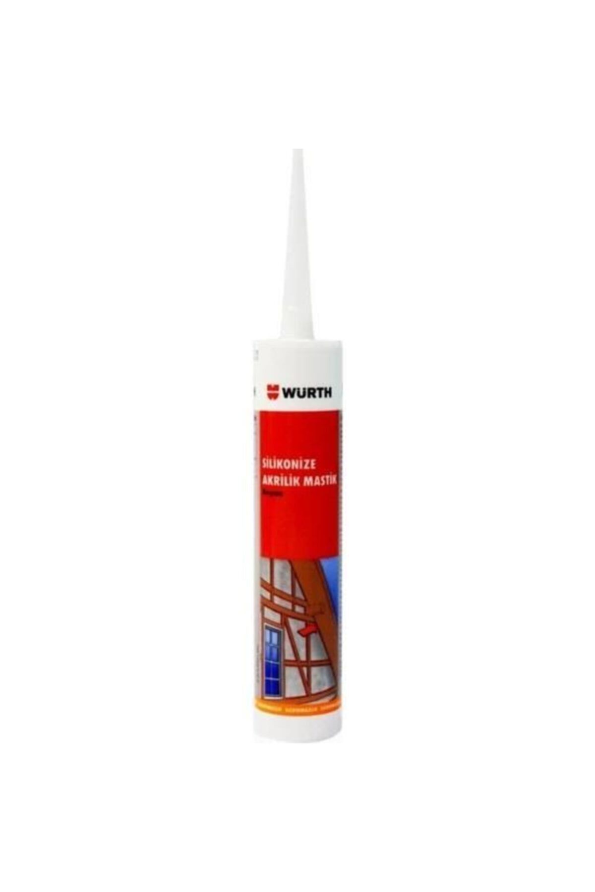 Würth Silikonize Akrilik Mastik White Beyaz 310 ml