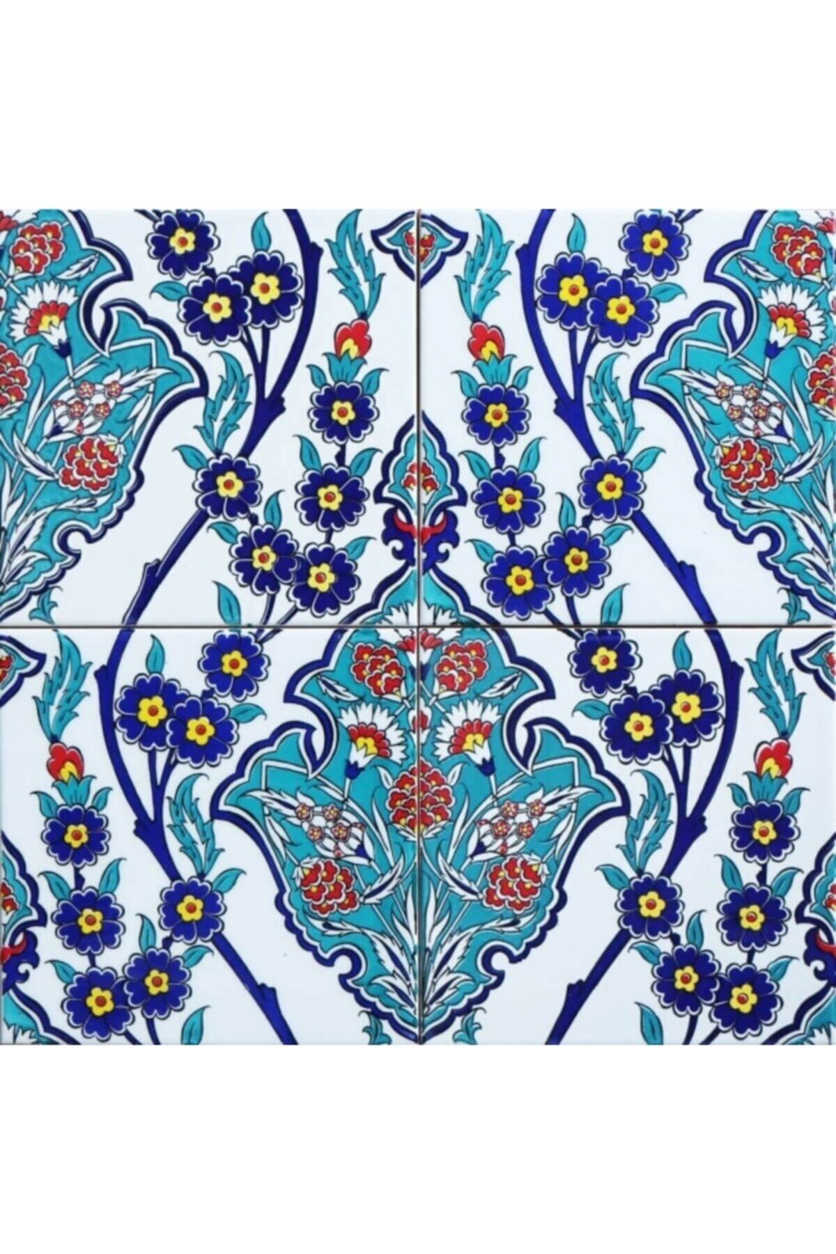 Kütahya Çini Yapı Tasarım Ac13 20x20 Cm 1 M2 Cami Çinisi- Çini Karo
