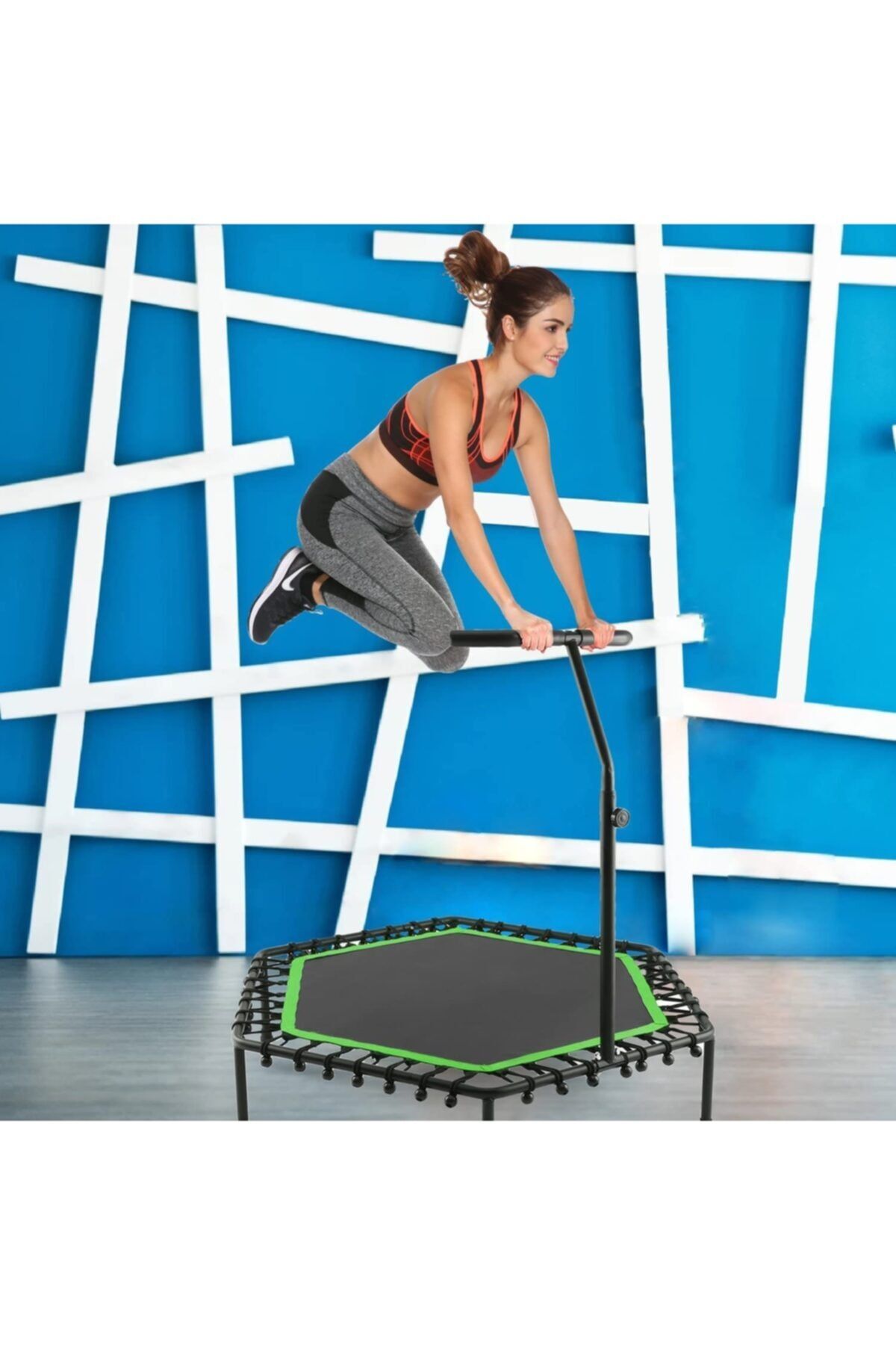 pekial 122 Cm Altıgen Step Trambolin [yeşil]
