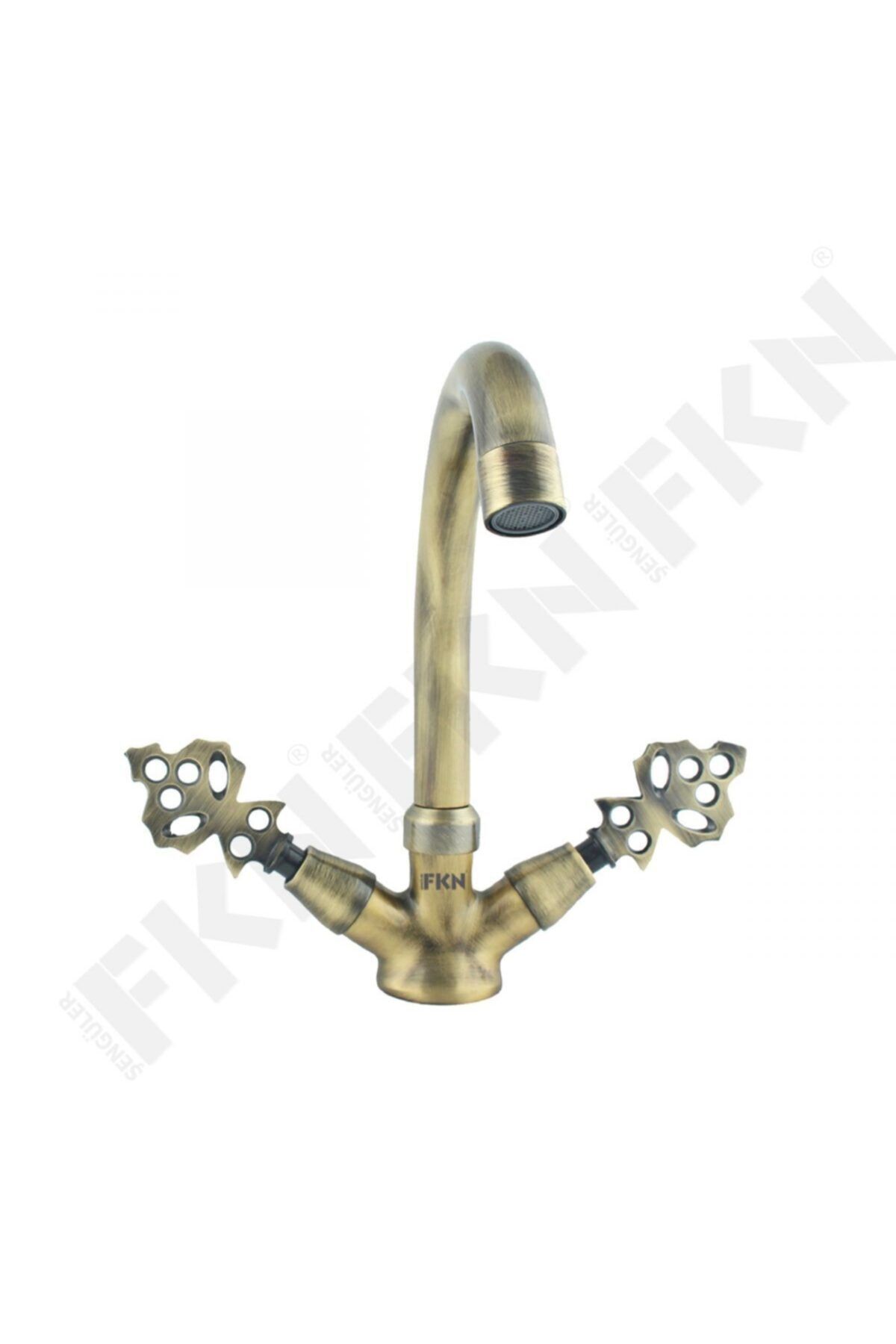 ÇAPA Antik Eskitme Klasik Osmanlı Kuğu Lavabo Bataryası (om9810)