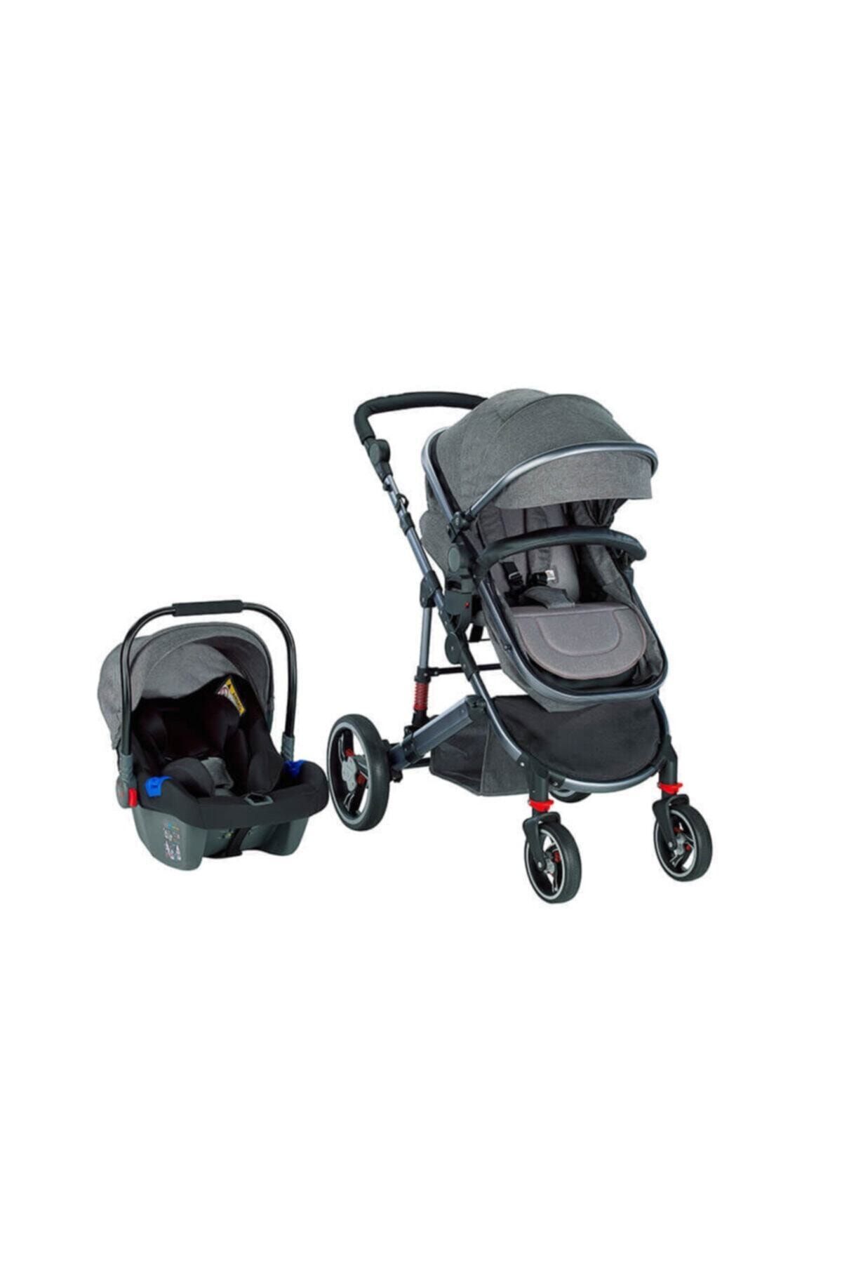 Baby2Go Star Plus T/s Travel Sistem Bebek Arabası Gri