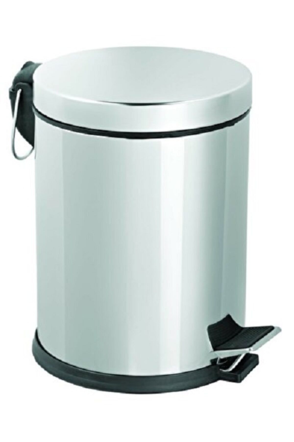 Banyo Monza 12 Litre Pedallı Çöp Kovası Krom Paslanmaz Çelik
