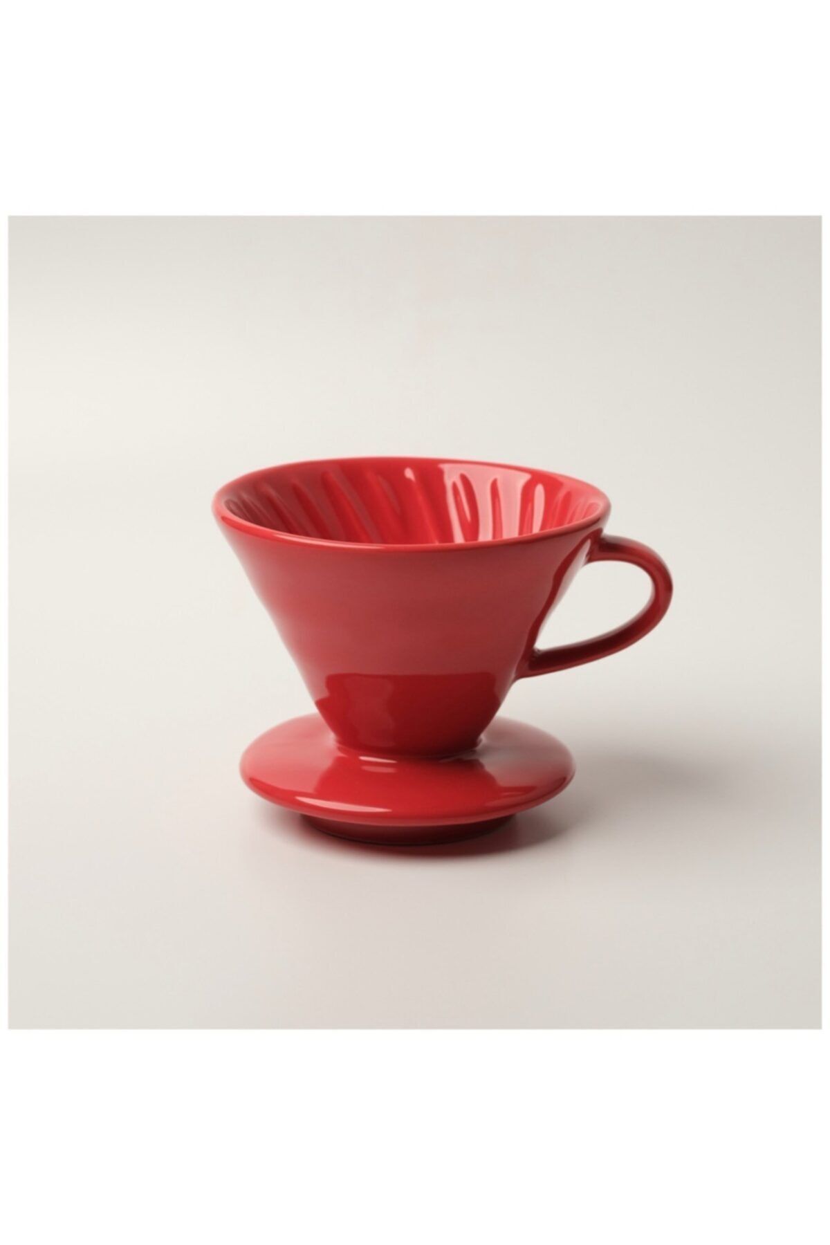 BariBarista Epinox Seramik Demleme (dripper) - Kırmızı (v60)
