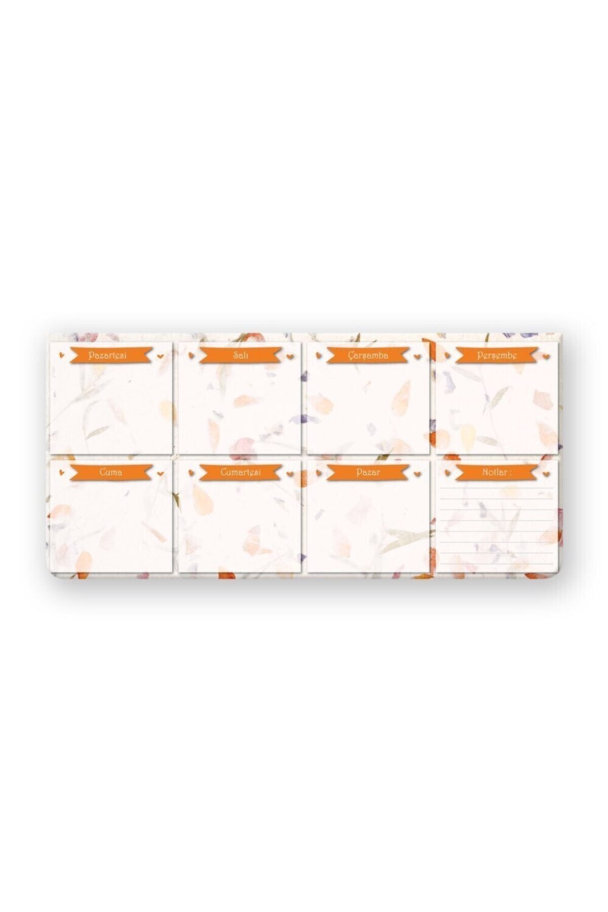 Keskin Colors Keskin Color Haftalık Planlayıcı Çiçek Ve Yaprak Desenli