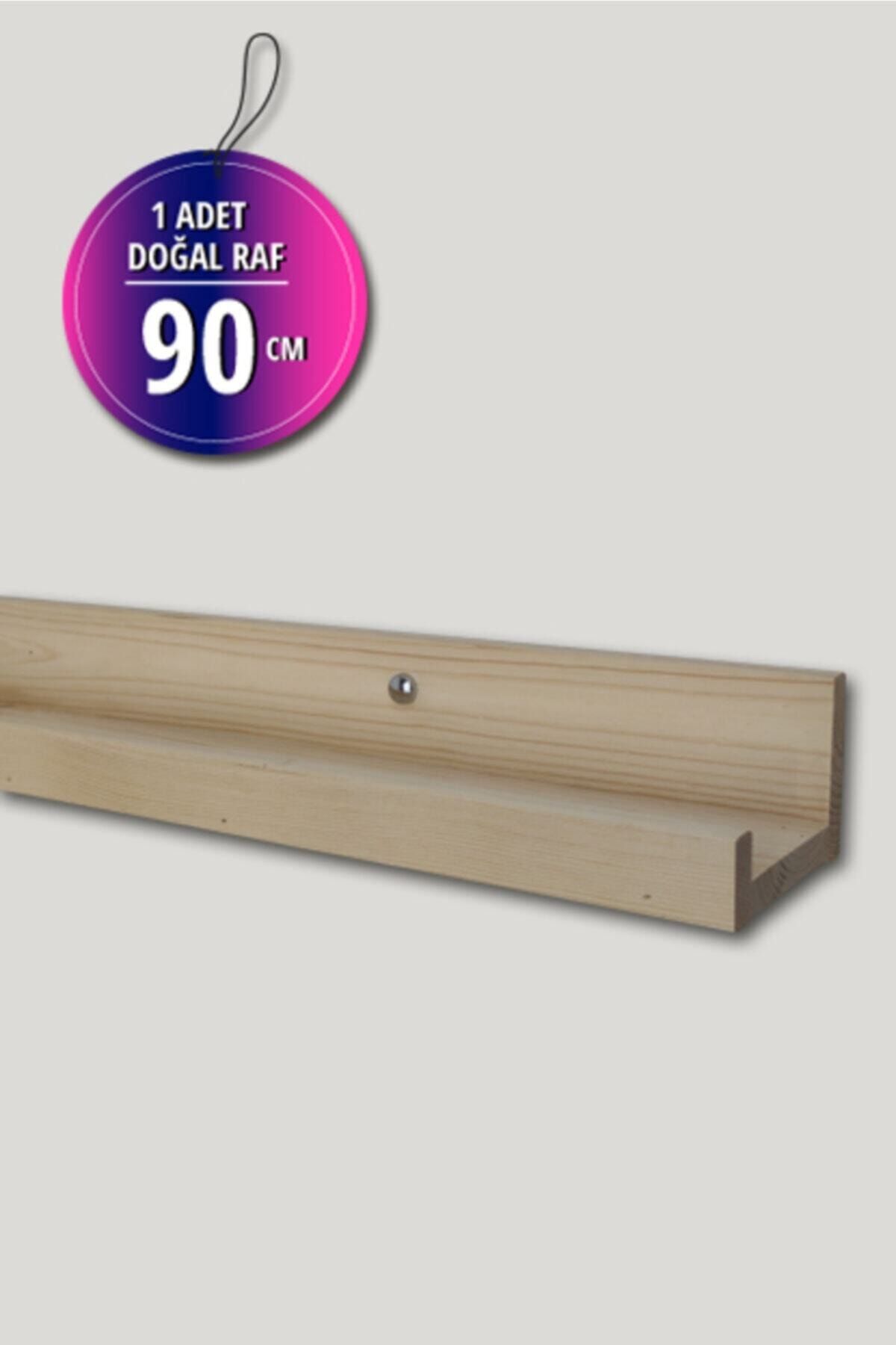 Loolpi Home - Çerçeve Rafı 90 Cm Doğal Ahşap Dekoratif Farklı Ölçülerde Çok Amaçlı Raflar