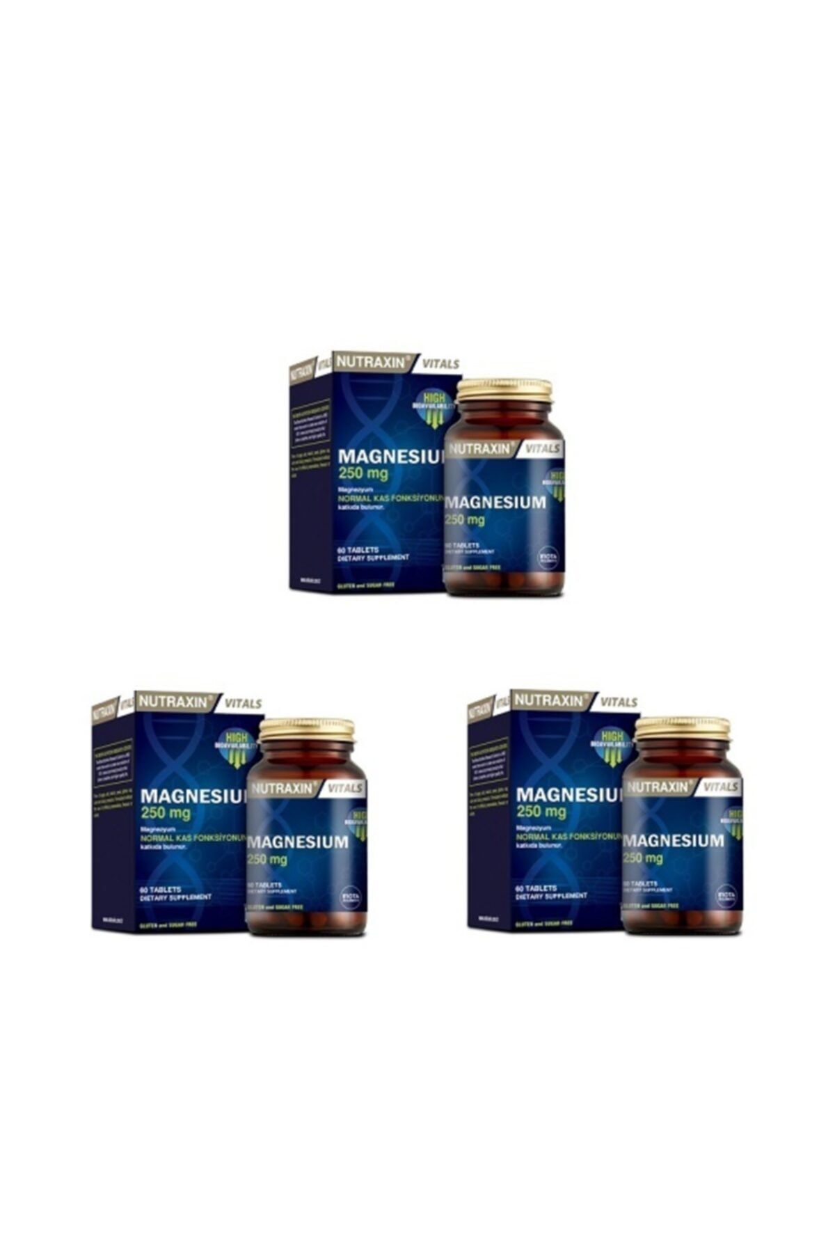Nutraxin 250 Mg Magnesıum 60 Tablet*3