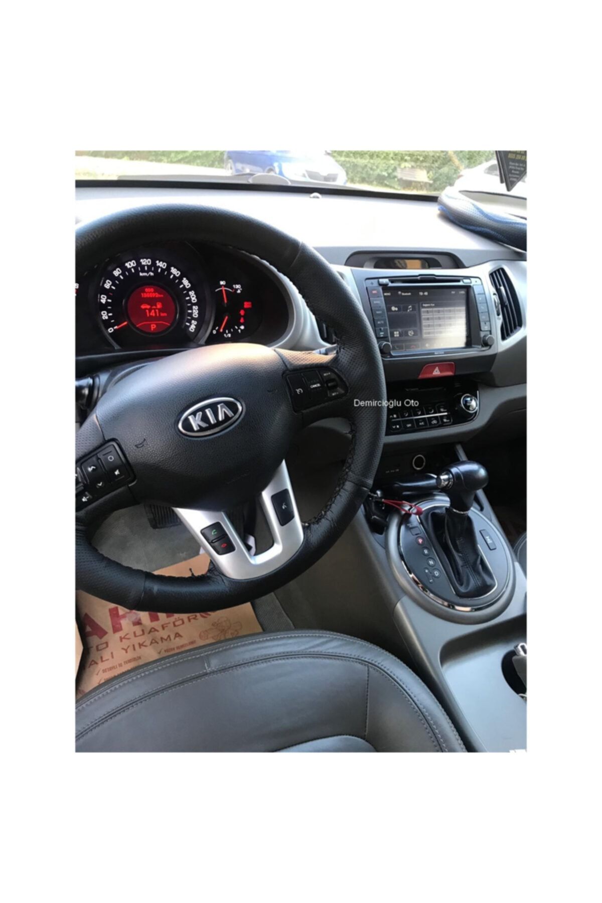 Loggia Oto Kia Sportage 2011 Sonrası Araca Özel Dikişli Deri Direksiyon Kılıfı