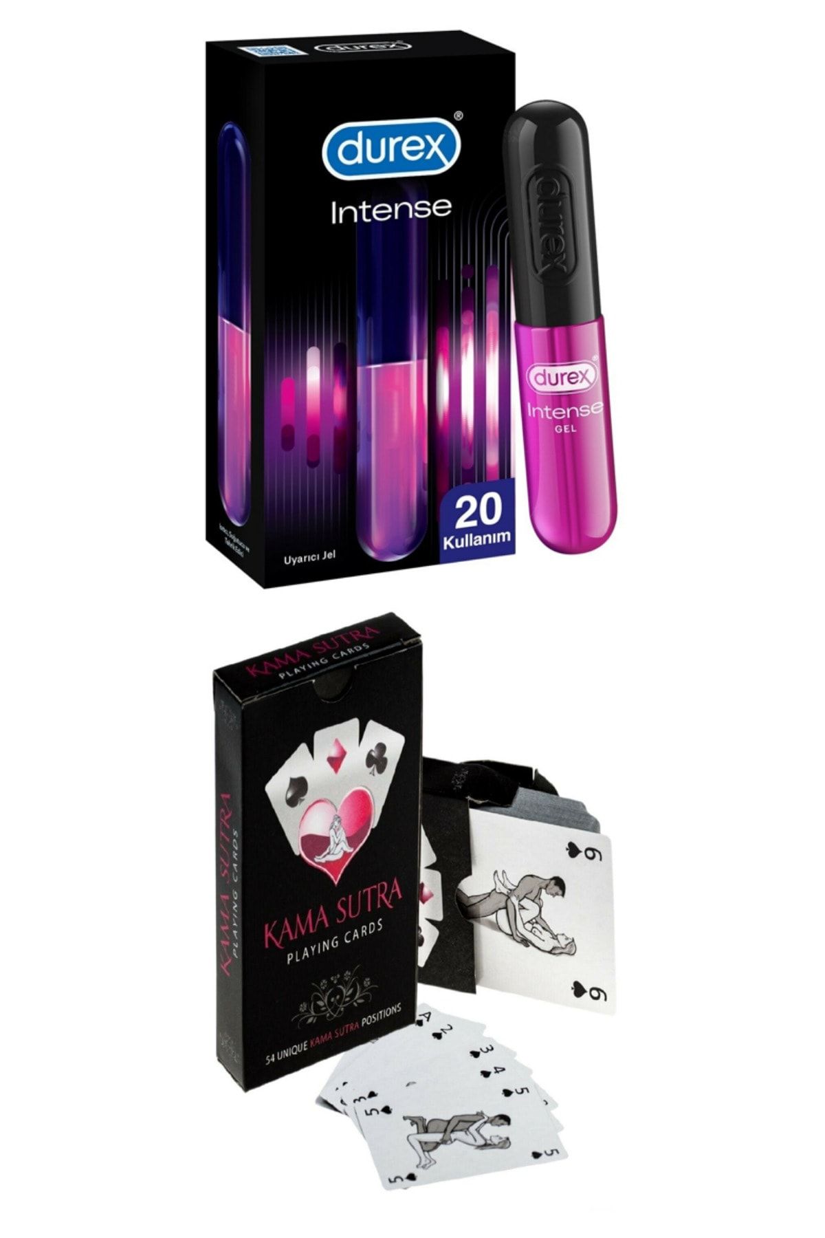 Durex Intense Uyarıcı Jel 10ml Ve Kamasutra Pozisyon Oyun Kartları