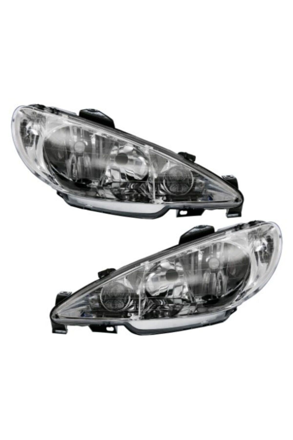 OEM Peugeot 206 Gtı 1998 Üstü Uyumlu Parabolik Çiftli Sağ Far 6205s9