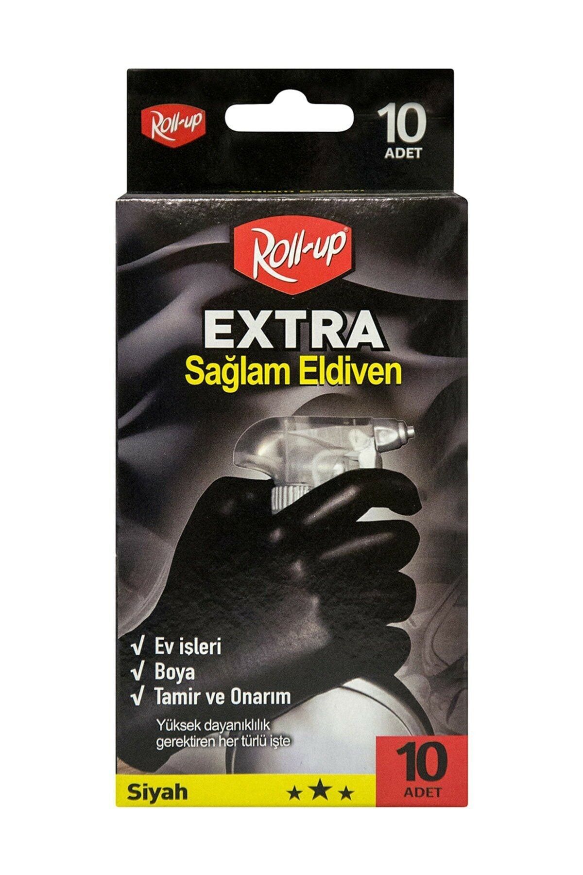 RollUp Pudrasız Ekstra Sağlam Nitril Eldiven 10'lu