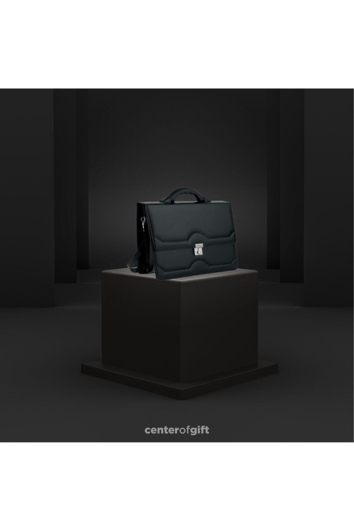 CENTEROFGİFT Laptop Gözlü Evrak Çantası