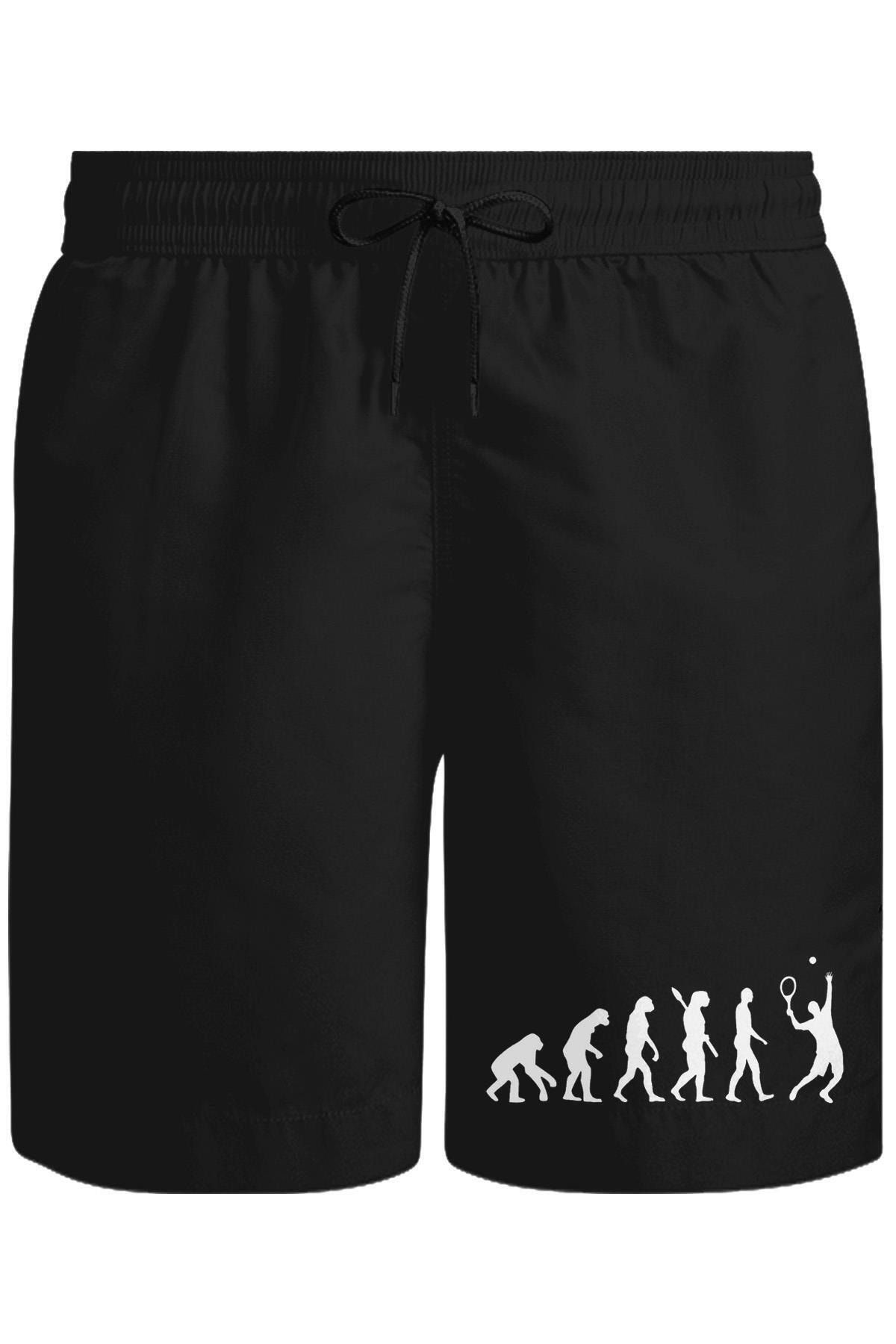 Lord TShirt Tenis Player Evolution Unisex Siyah Şort