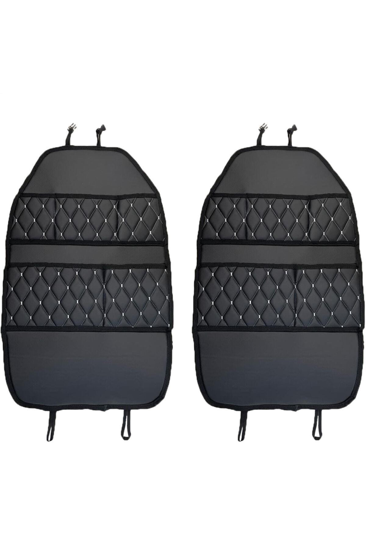 caraks Kia Cerato 2004-2009 Arası Oto Koltuk Arkası Organizer Suni Deri 2 Adet 013