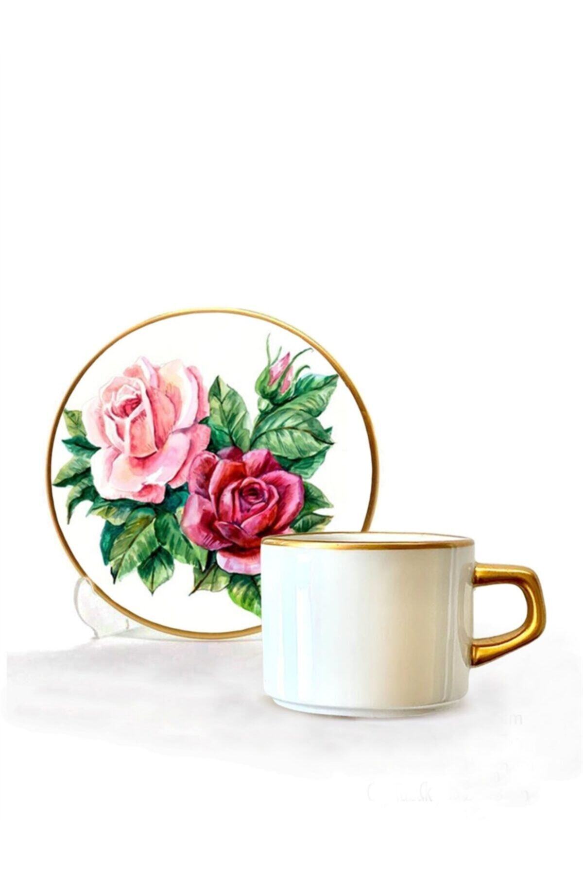 TOYGAR Asaf Çay Fincan Seti 6 Lı Rose White