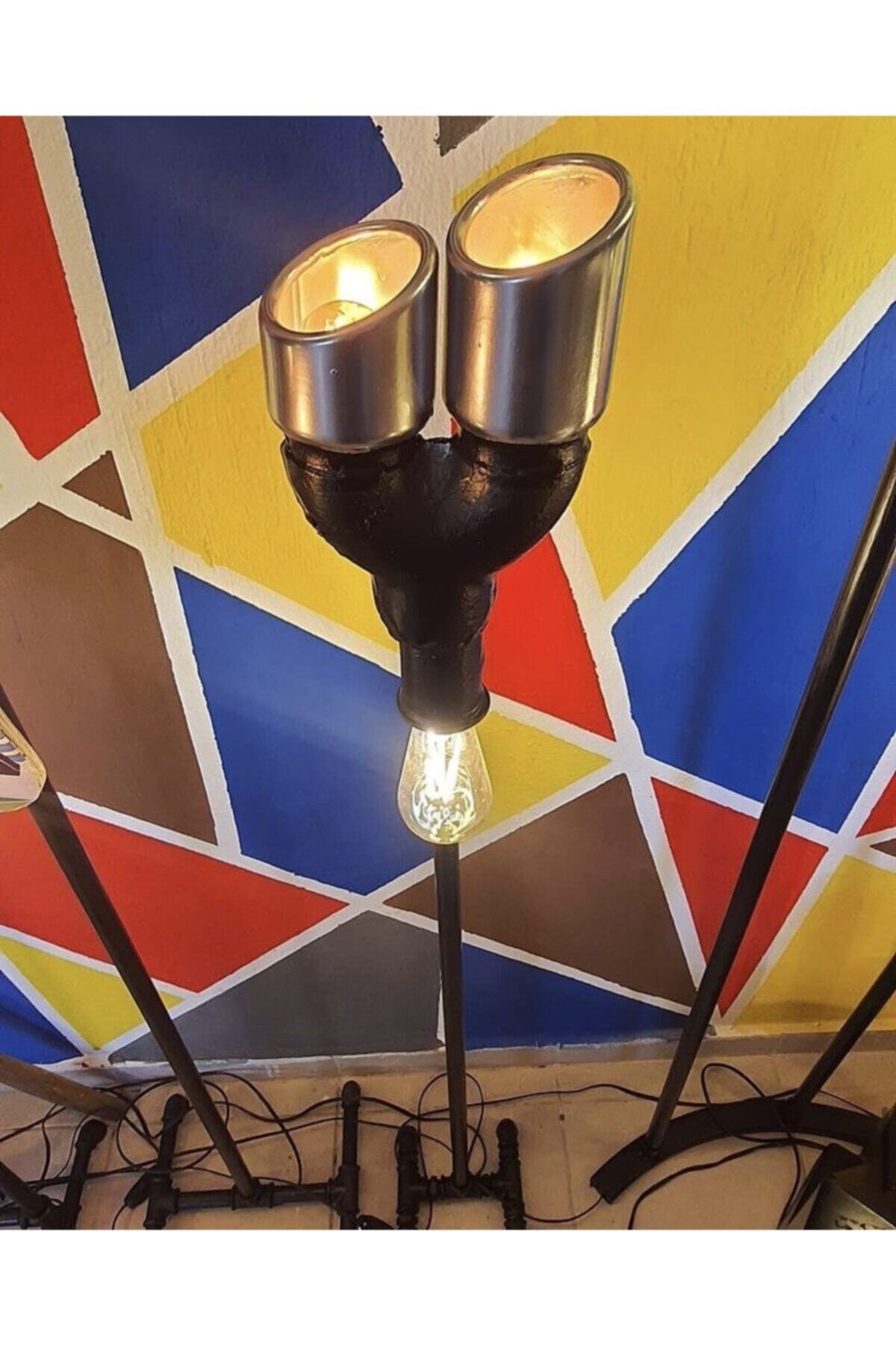 AS&EM DESİGN Ayaklı Lambader Aydınlatma Retro Lamba Abajur Modelleri R-538