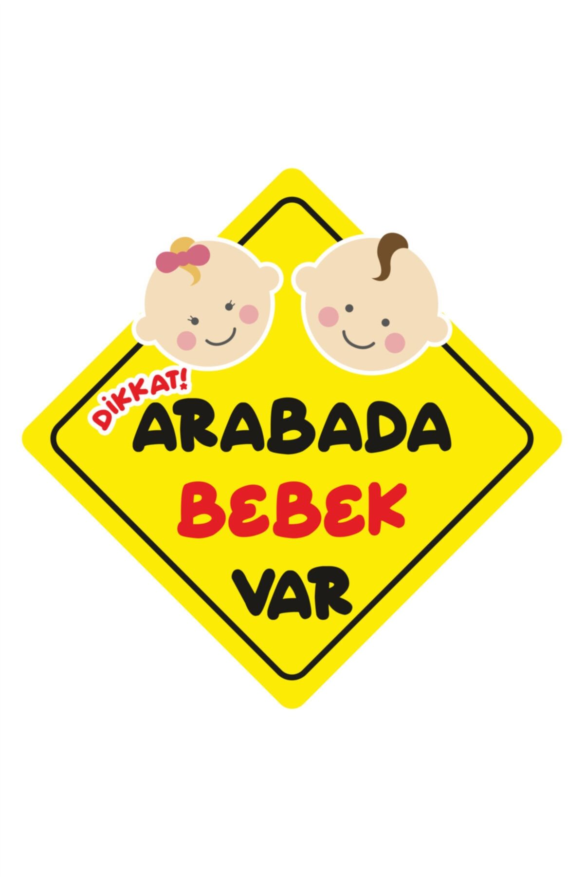 esticker Arabada Bebek Var Sticker Oto Araba Sticker 19 X 19 cm