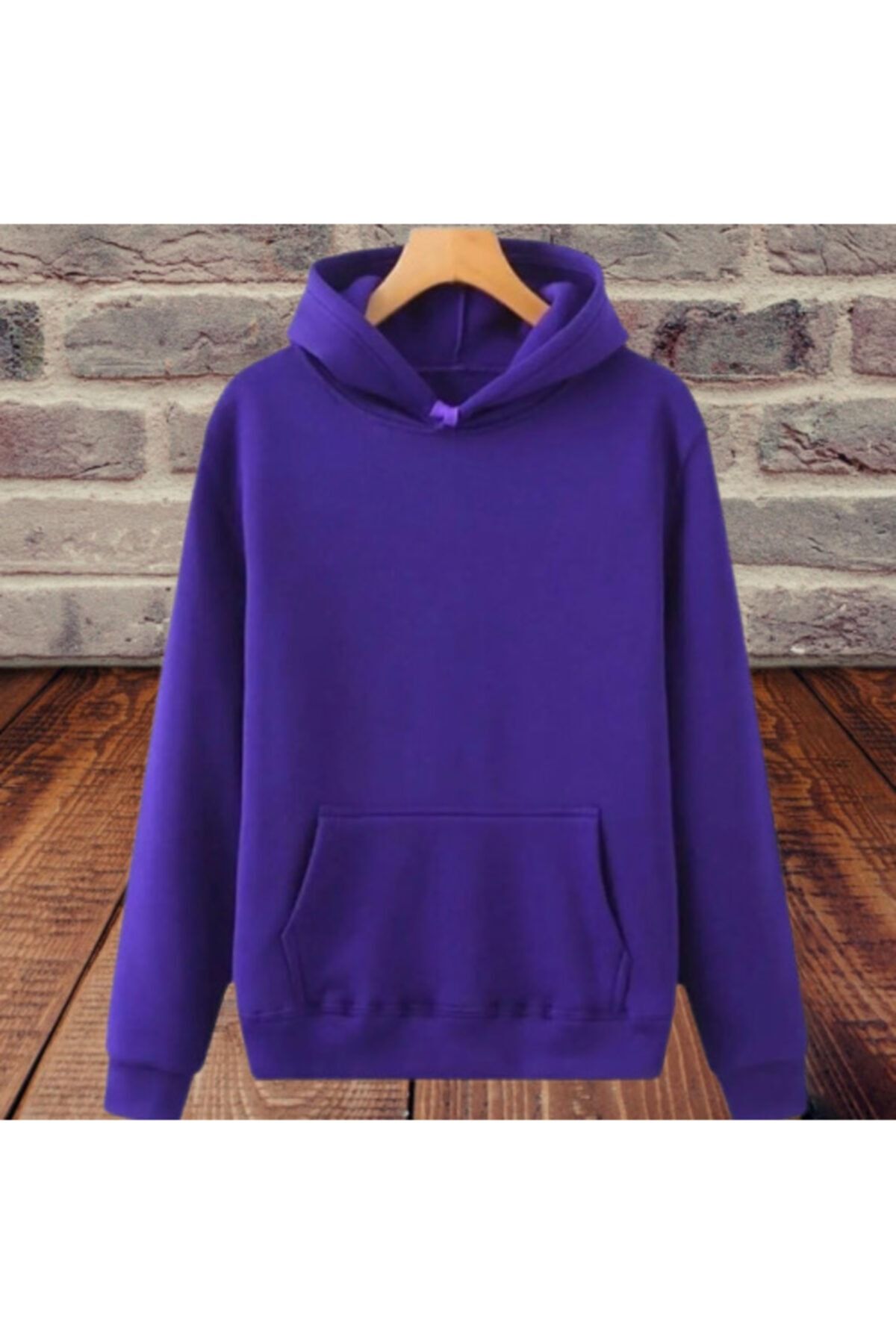 AMOR MAN Kapüşonlu Kanguru Cep Polar Sweatshirt