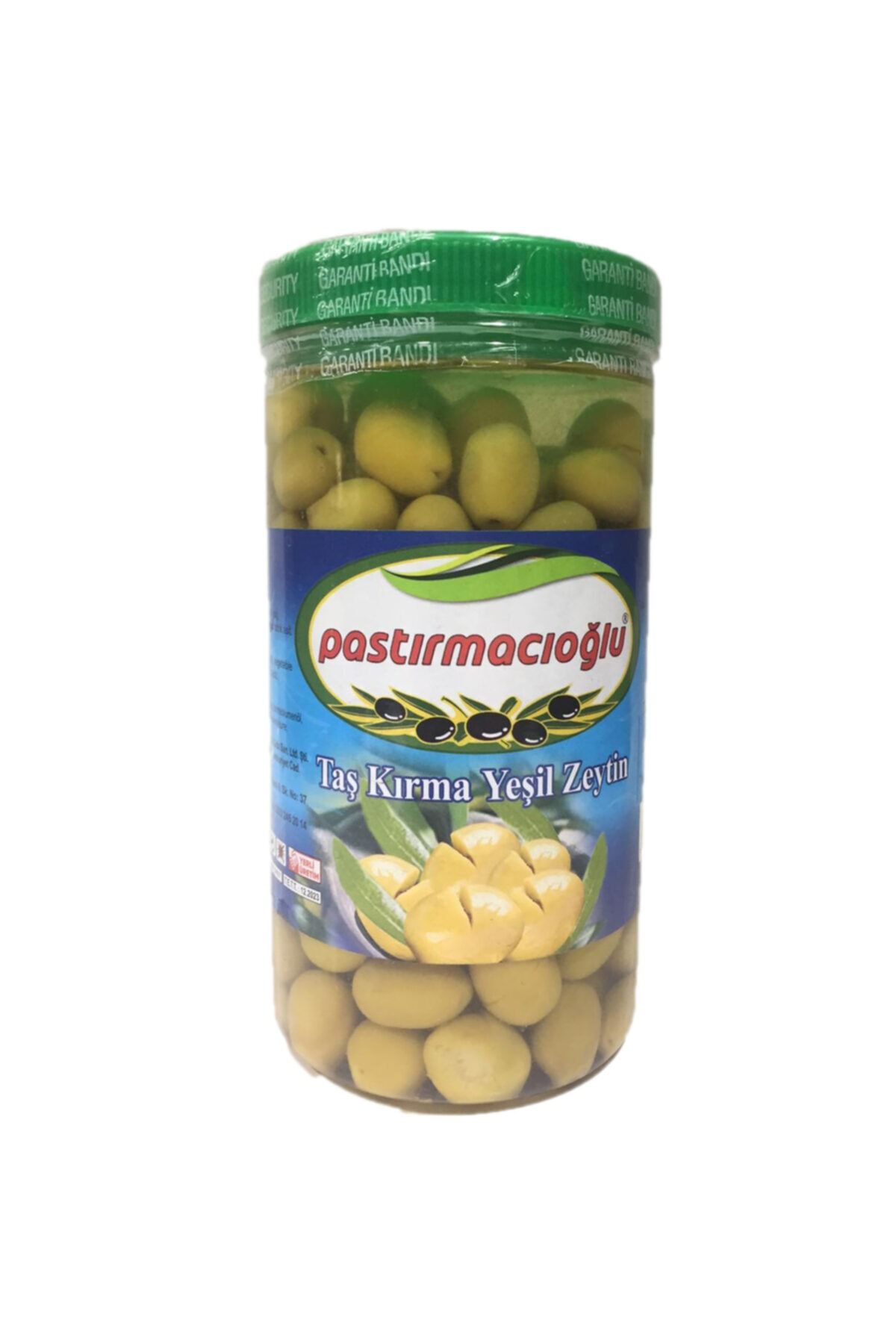 Pastırmacıoğlu 181-200 Domat Kırma Yeşil Zeytin 800g