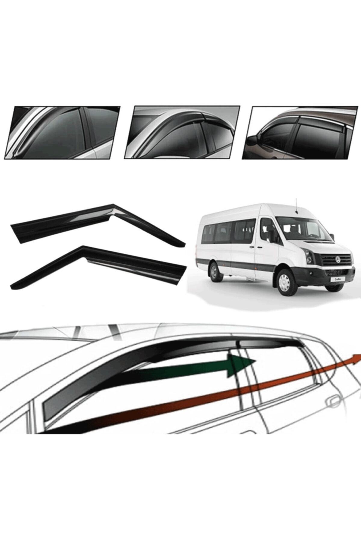 OtoLine Vw Crafter 2009 Cam Rüzgarlığı 2 Li