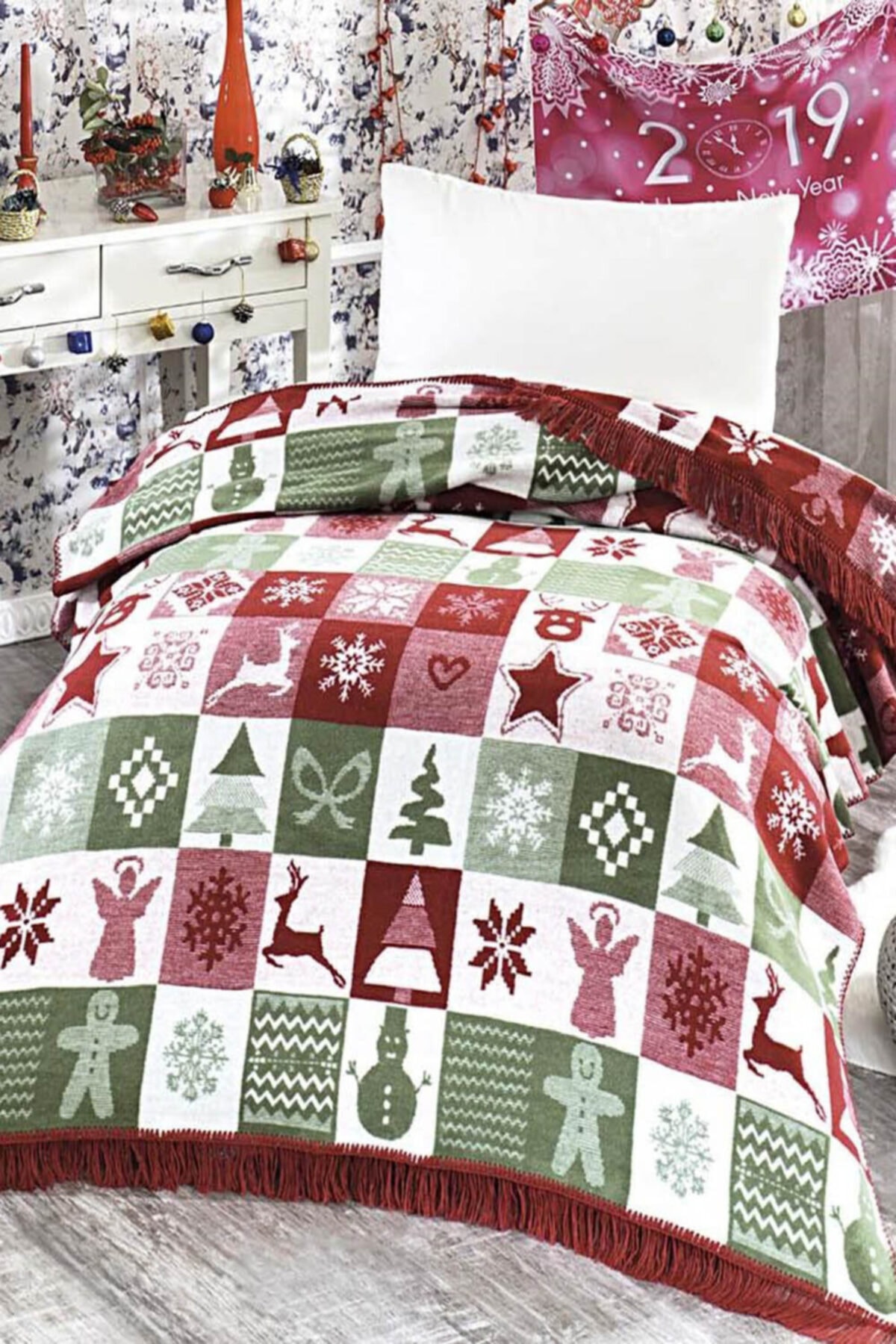 Dolce Bonita Tek Kişilik Pamuklu Battaniye Jolie