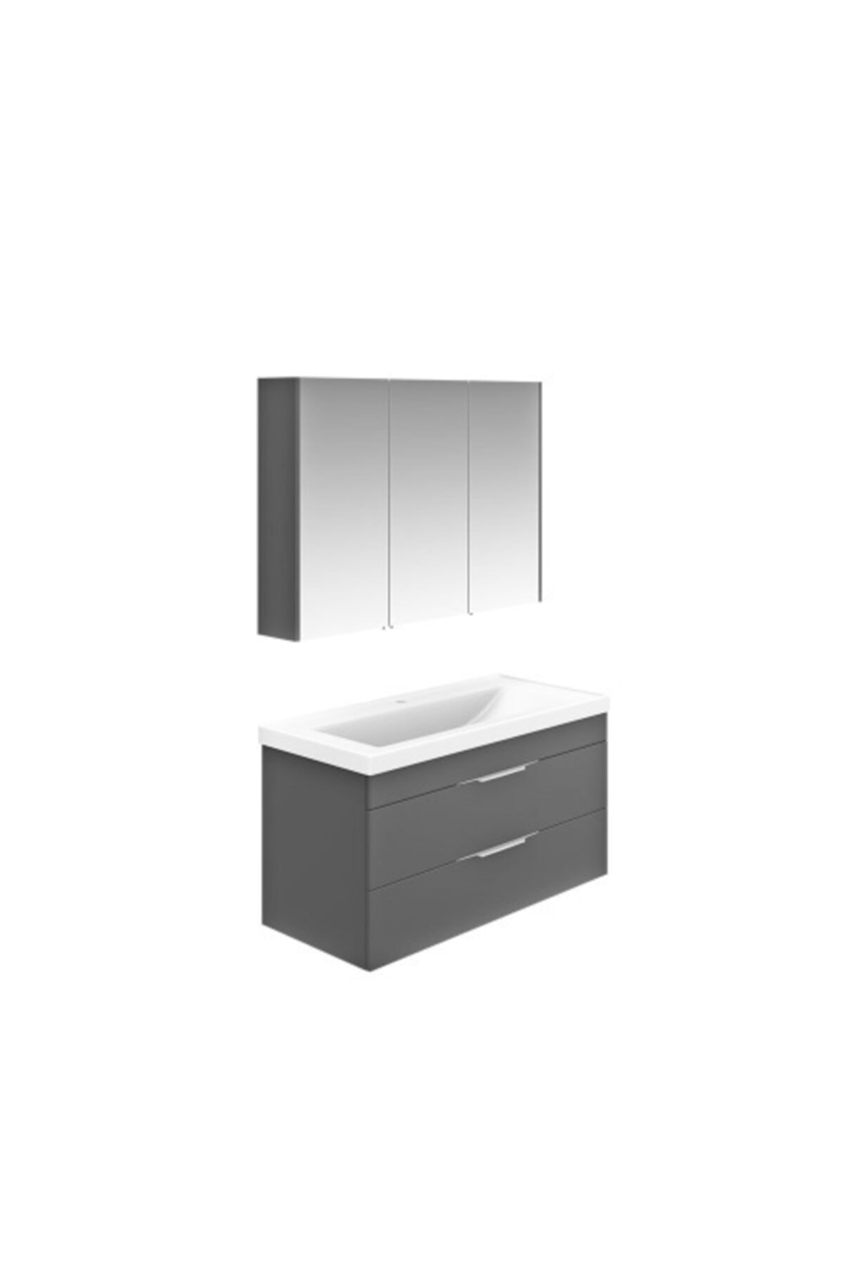KAREN BANYO Lotus Banyo Dolabı 100 cm Antrasit