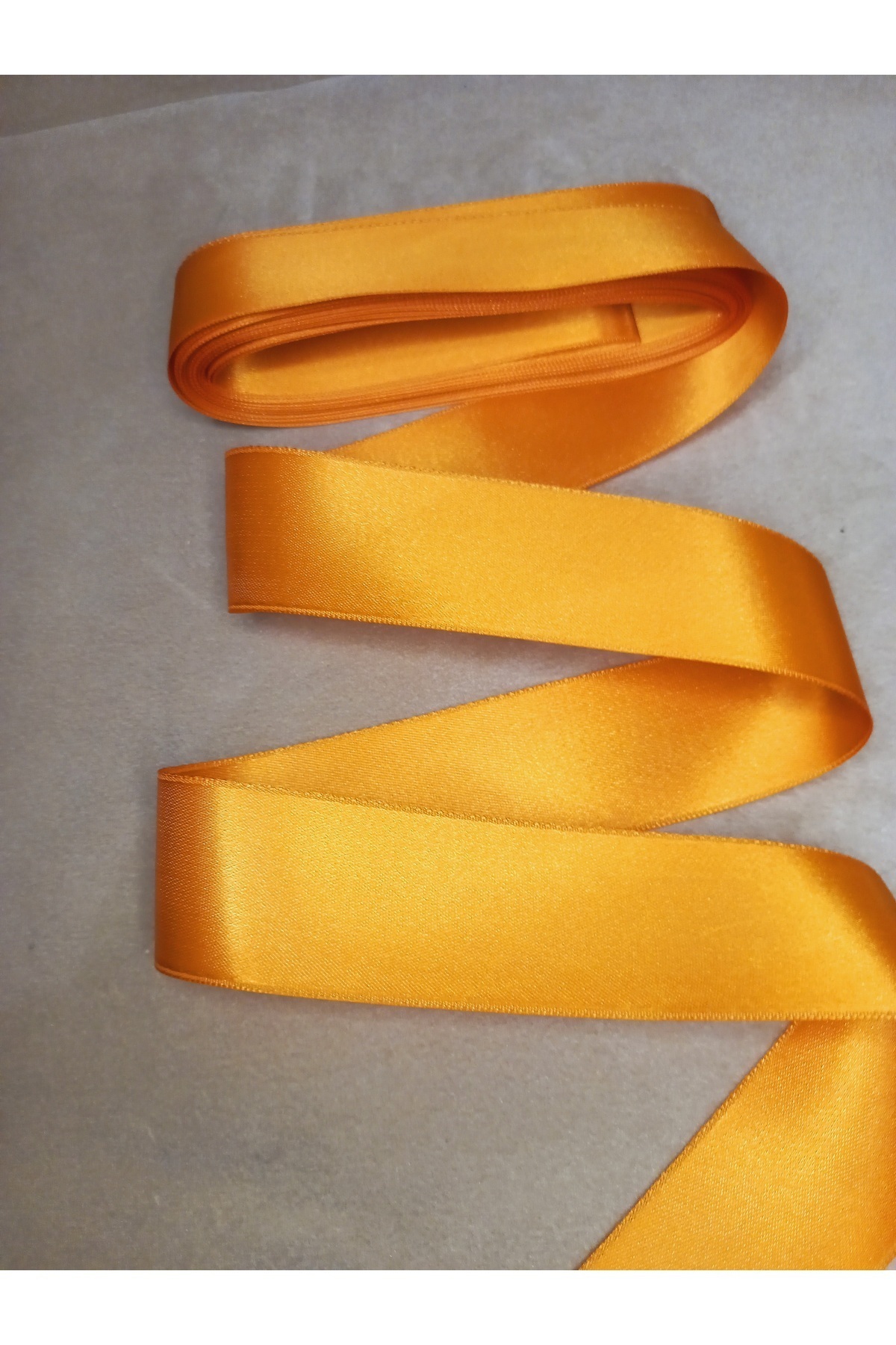 روبان ساتن نارنجی 4 سانتی متر 10 متر یک توپ ، ساتن ، تنظیم ، روبان ، روبان روبان روبان روبان