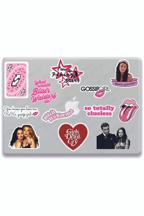 Gossip Girl Xoxo pink pembe temalı laptop tablet telefon ajanda motor araba sticker seti Image 0