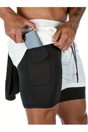 Erkek Hızlı Kuruma Özellikli Antrenman Halısaha Fitness Kısa Taytlı Spor Şort