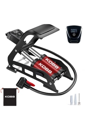 KB5402D Çift Pistonlu Dokunmatik Dijital Basınç Göstergeli Ayak Pompası + Taşıma Kılıfı Image 0