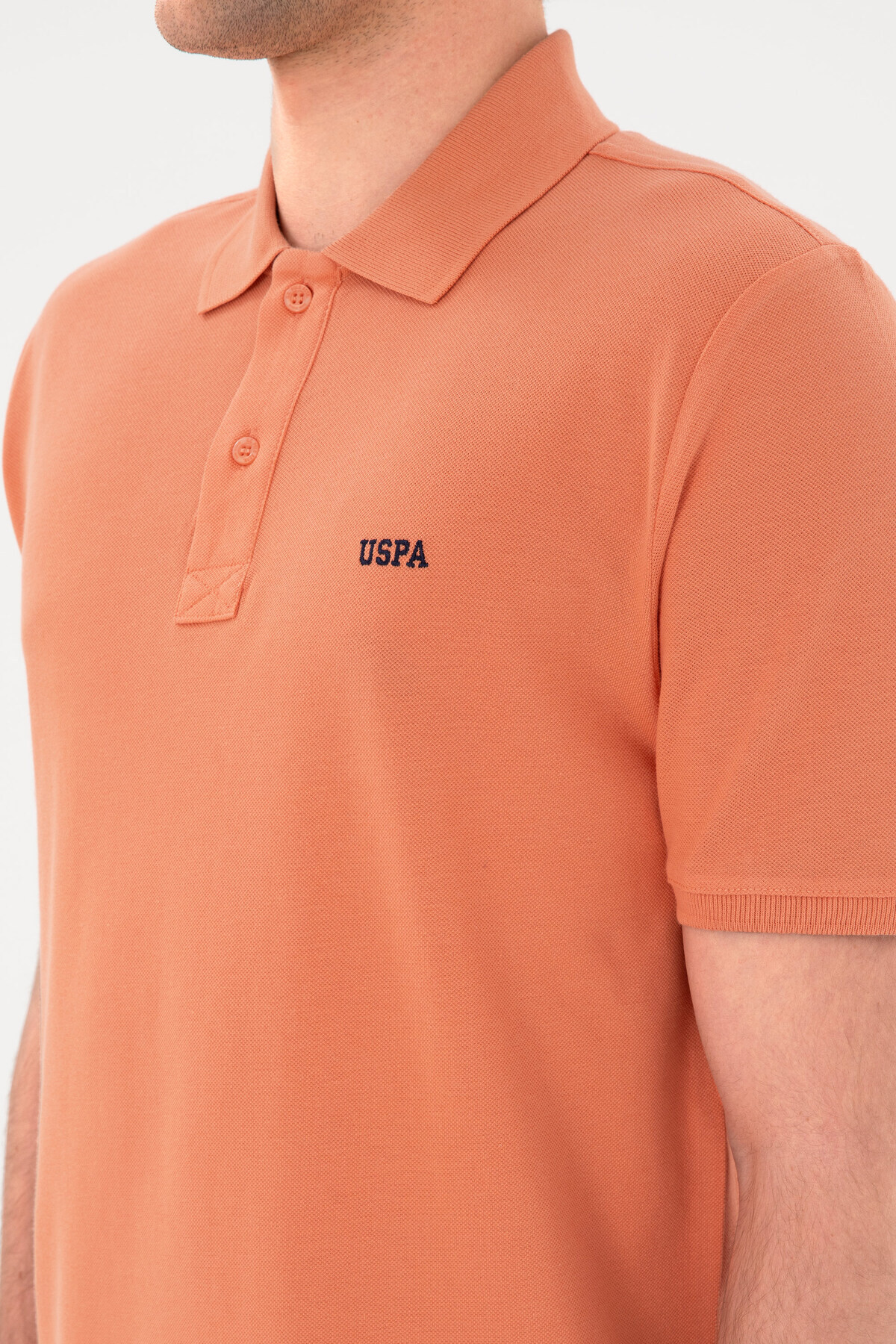 تی شرت مردانه یقه ماهی سالمون با یقه معمولی 50284641-VR047