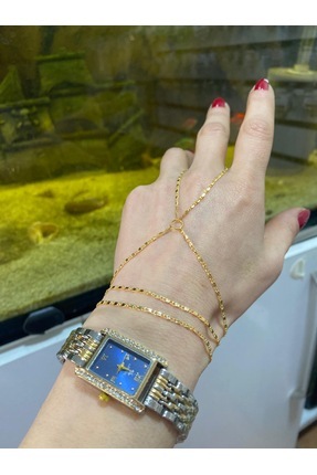 Gold Renk Vip Model Kararmaz Zincir Şahmeran Image 0