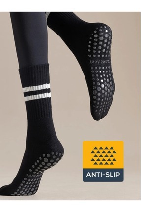 1 Çift Kaydırmaz Tabanlı Yoga-Pilates  ve Spor Çorabı ANTI-SLIP Image 0