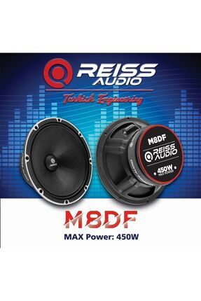 Rs-m8df 20cm Özel Seri Ciftti 900watt 400rms Oto Midrange Iki Adet Image 0