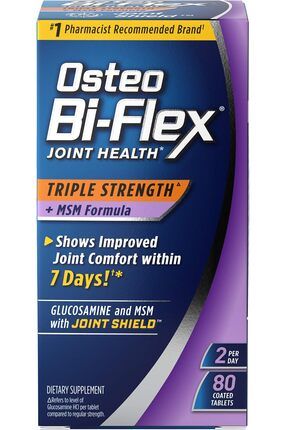 Triple Strength with MSM Joint Health 80 Tablet Image 0