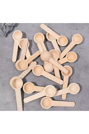 6 ADET İTHAL BAMBU MİNİ BAHARAT KAŞIĞI ÖLÇEK Image 0
