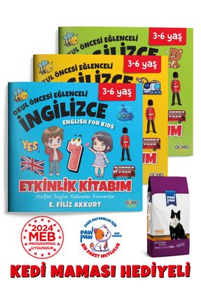 Gong Çocuk Okul Öncesi Ingilizce 3-7 Yaş 3 Kitap Set Image 0