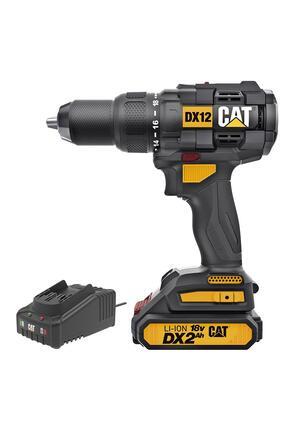 DX12BC 18Volt/2.0Ah Li-ion Tek Akülü Kömürsüz Profesyonel Şarjlı Darbeli Matkap Image 0