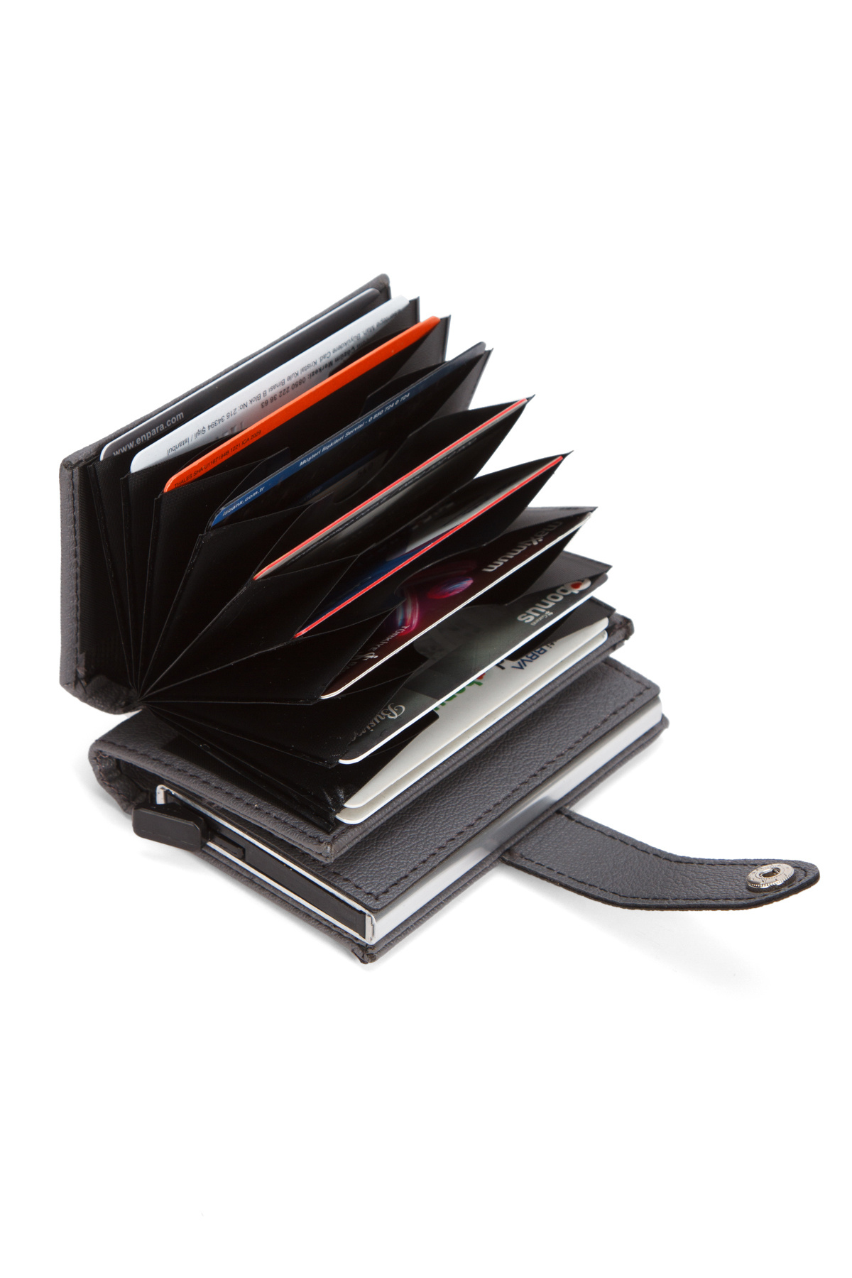 مکانیزم اتوماتیک چرمی مصنوعی آکاردیون کیف پول و کارت مقدس